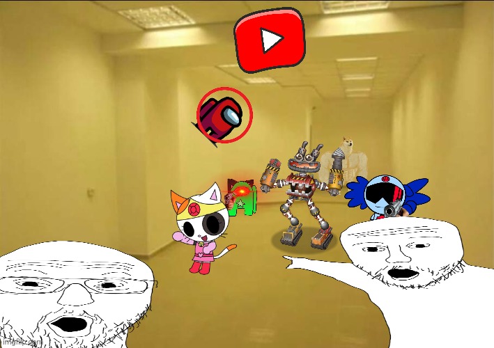 "dO nOt EnTeR ePiC wUbBoX gO! cAlLiE oSoDaShI jAkEnMaN aMoNg Us dOgE bAcKrOoMs At 3aM" that is what YouTube Kids backrooms is. | image tagged in backrooms,youtube,youtube kids,doge,among us,amogus | made w/ Imgflip meme maker