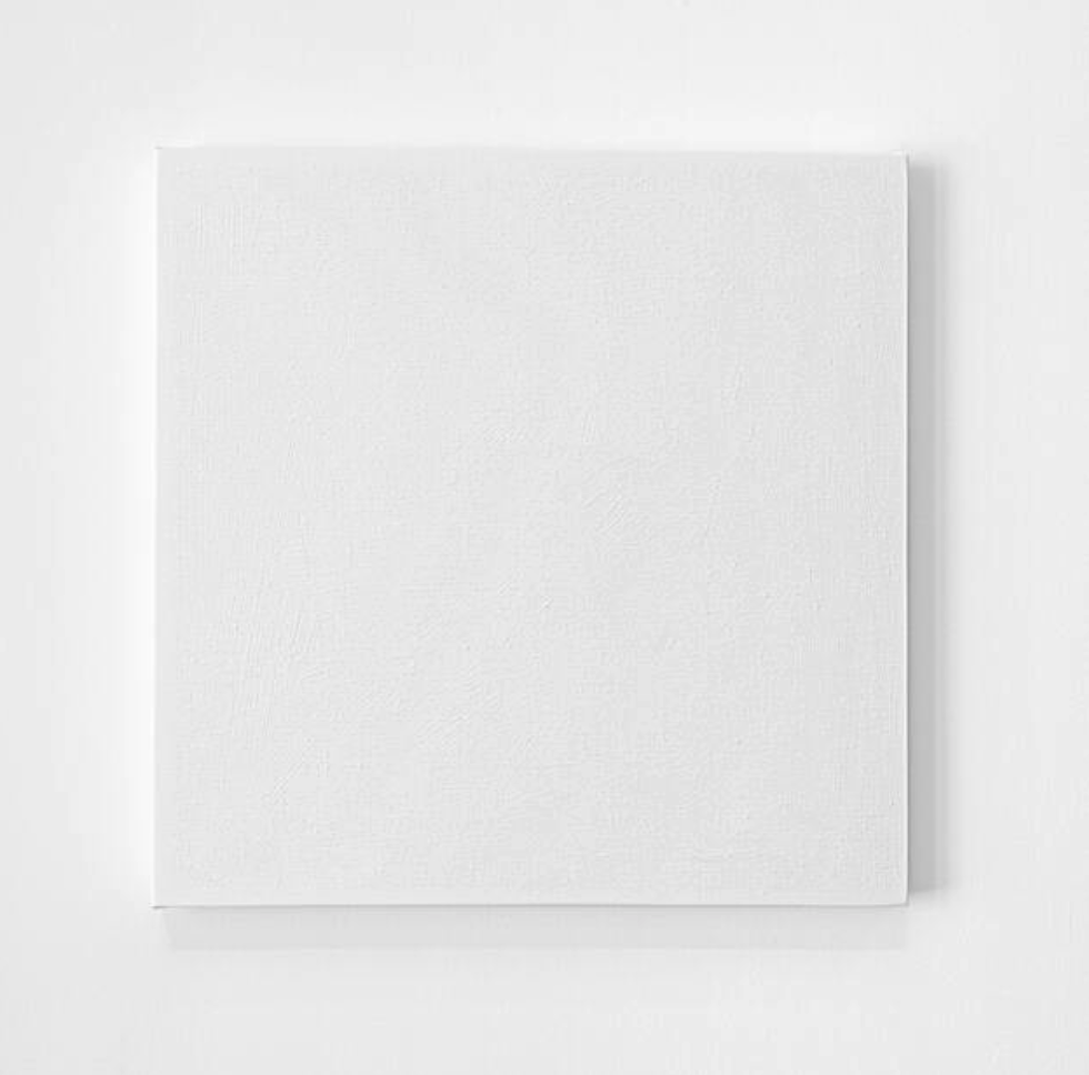 Olivier Mosset - Untitled (Rauschenberg White), 2020 Blank Meme Template