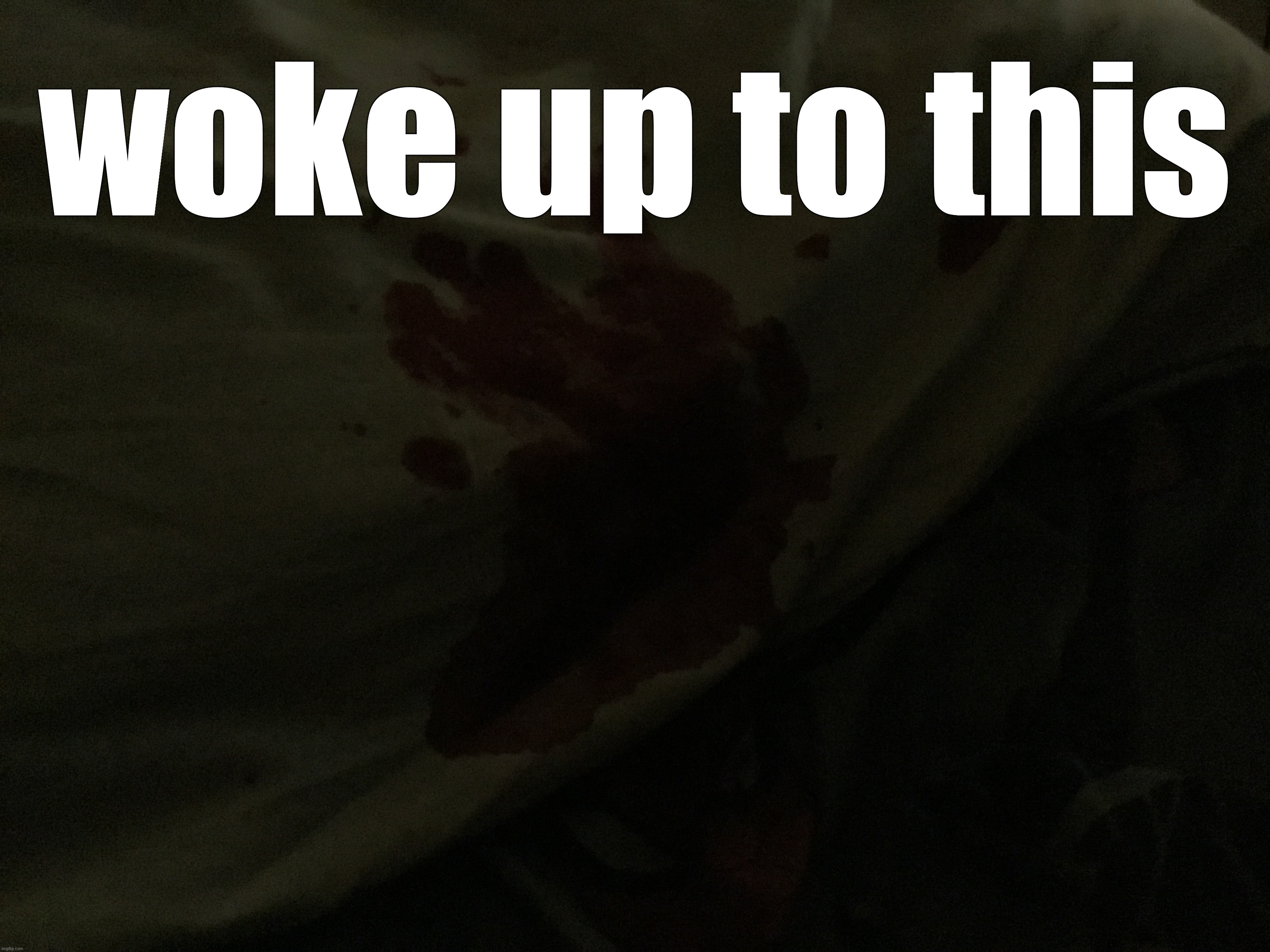 woke up to this | made w/ Imgflip meme maker