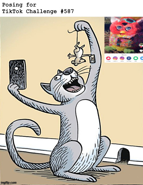 posers | Posing for
TikTok Challenge #587 | image tagged in memes,middle school | made w/ Imgflip meme maker