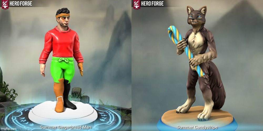 G-Man wears a rashguard and swimsuits, CS doesn't wear anything bc she's a fox | made w/ Imgflip meme maker