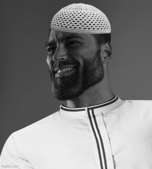 Muslim giga chad | image tagged in muslim giga chad | made w/ Imgflip meme maker