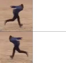 Naruto run back and forth Blank Meme Template