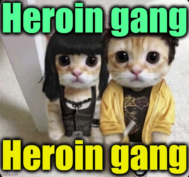 . | Heroin gang; Heroin gang | made w/ Imgflip meme maker