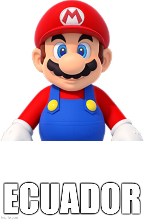 Mario | ECUADOR | image tagged in mario | made w/ Imgflip meme maker