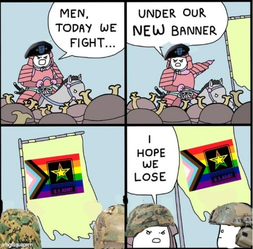 LGBT army Blank Meme Template