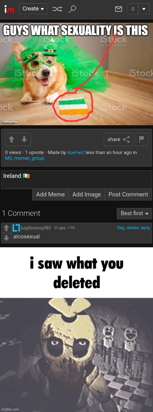 image tagged in i saw what you deleted | made w/ Imgflip meme maker