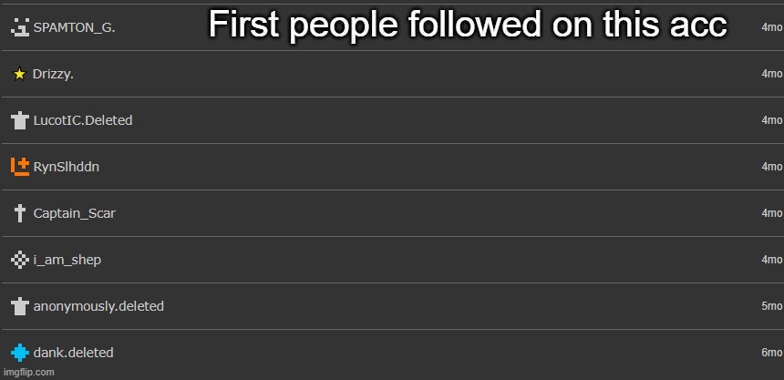 First people followed on this acc | made w/ Imgflip meme maker
