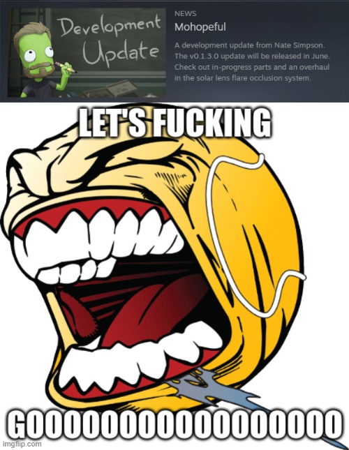 this dev update LIT | made w/ Imgflip meme maker