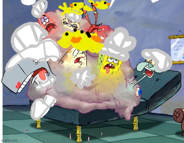 I Got a Hospital Fusioned Characters | image tagged in spongebob squarepants,nickelodeon,fusioned characters,hospital | made w/ Imgflip meme maker
