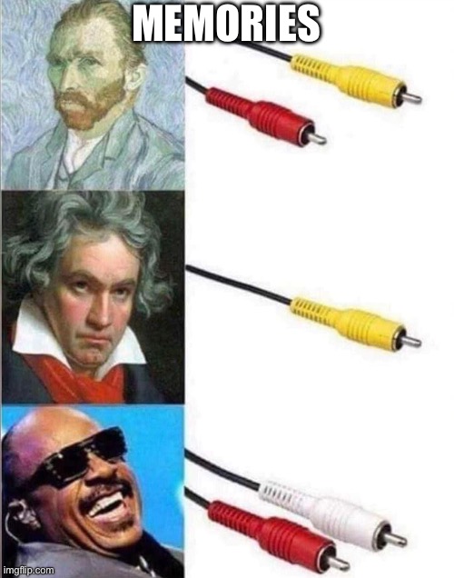 Cables before HDMI | MEMORIES | image tagged in left,right,video | made w/ Imgflip meme maker