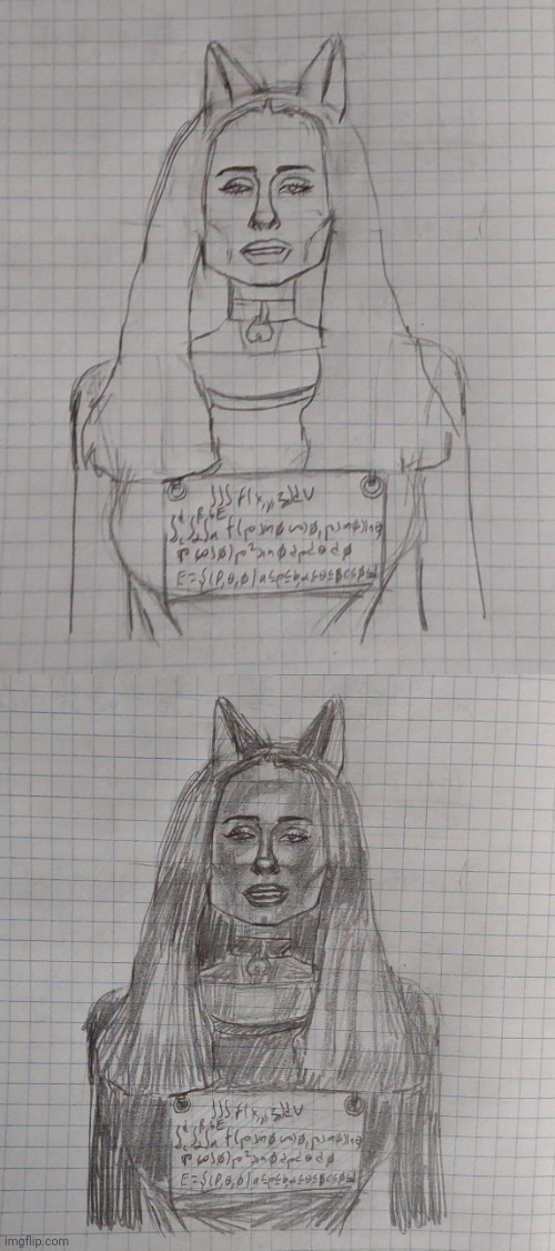 "Spherical Coordinates" Studying For My Calculus 3 Final Tomorrow | image tagged in art,drawing,sketch,catgirl,calculus,finals | made w/ Imgflip meme maker
