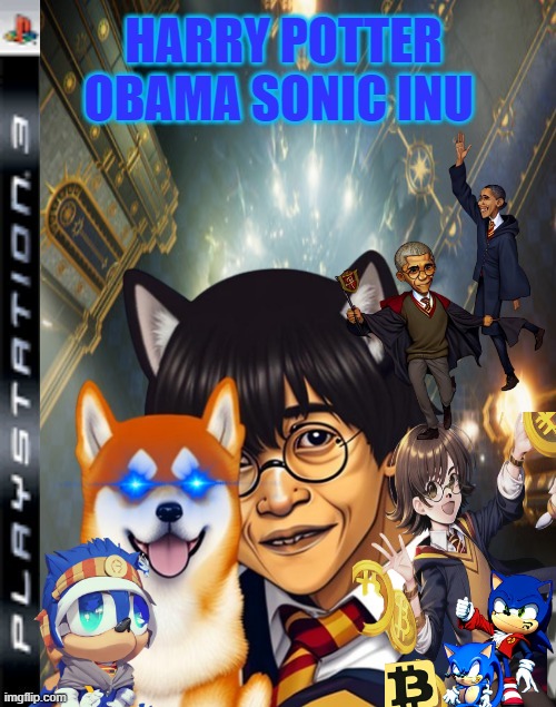Harry Potter Obama Sonic 10Inu | image tagged in cryptocurrency,memes | made w/ Imgflip meme maker