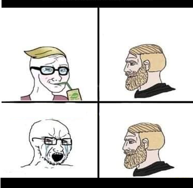 High Quality Trans talking to western man Blank Meme Template