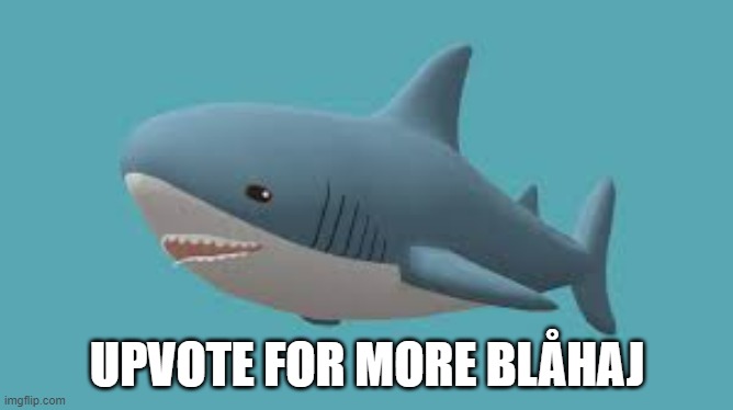 Blåhaj | UPVOTE FOR MORE BLÅHAJ | image tagged in shark | made w/ Imgflip meme maker