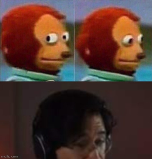 image tagged in monkey looking away,markiplier smash | made w/ Imgflip meme maker