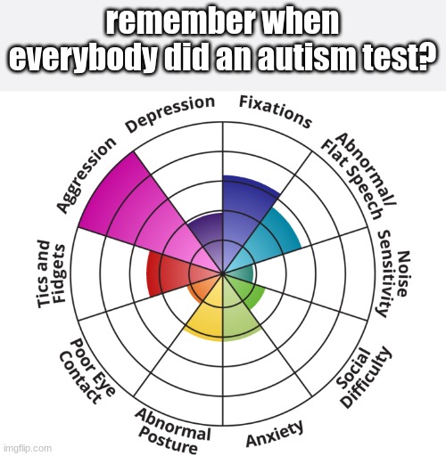 remember when everybody did an autism test? | made w/ Imgflip meme maker