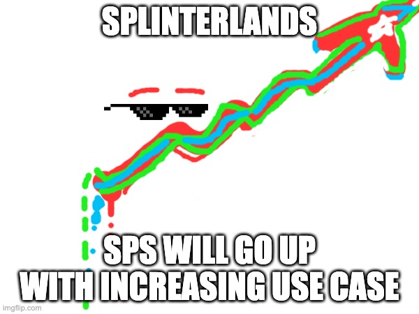 Splinterlands | SPLINTERLANDS; SPS WILL GO UP WITH INCREASING USE CASE | image tagged in blockchain,nft,crypto,sps | made w/ Imgflip meme maker