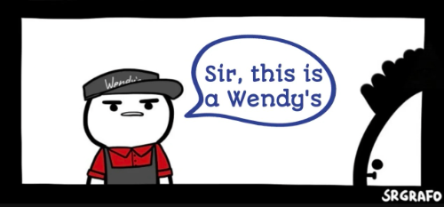 This is a Wendy's 2nd Panel Blank Meme Template