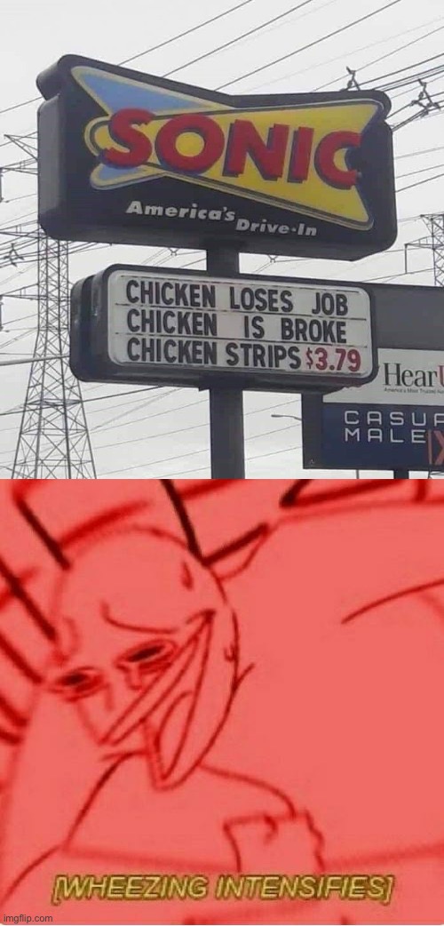 The chicken did what? | image tagged in wheeze | made w/ Imgflip meme maker