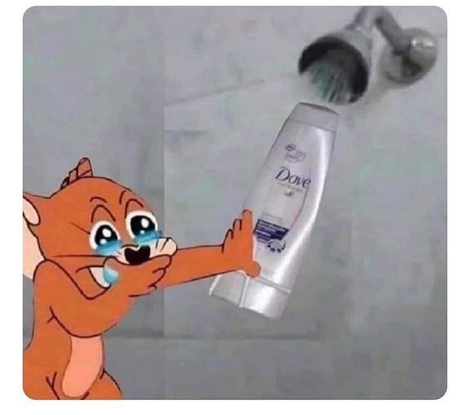 High Quality jerry with shampoo Blank Meme Template