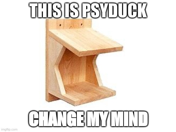 It do be like dat tho | THIS IS PSYDUCK; CHANGE MY MIND | image tagged in duck | made w/ Imgflip meme maker