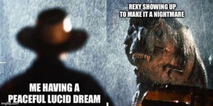 Repost | image tagged in repost,jurassic park,rexy | made w/ Imgflip meme maker