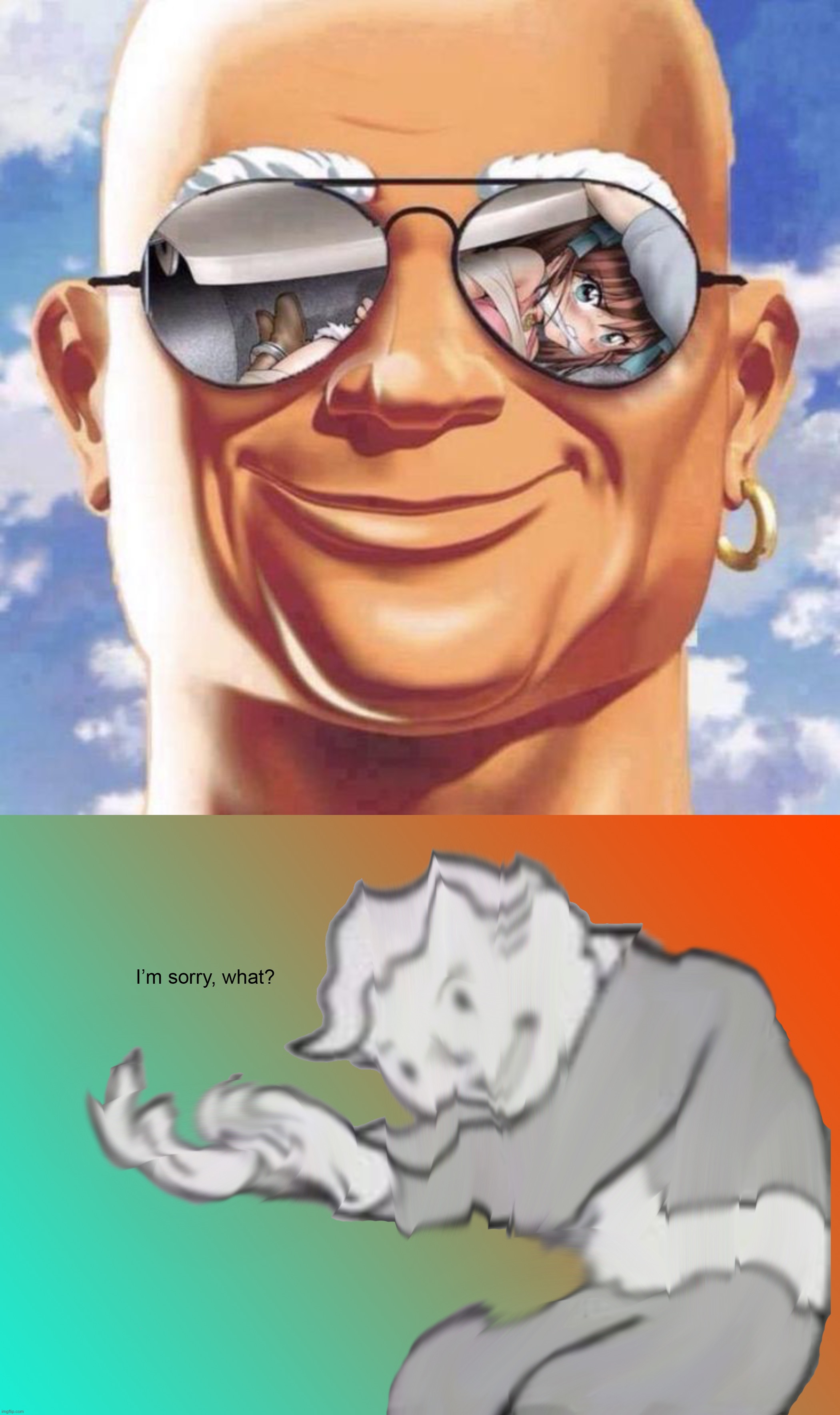 Mr. Clean like anime girls | image tagged in i'm sorry what,memes,funny,cursed image | made w/ Imgflip meme maker