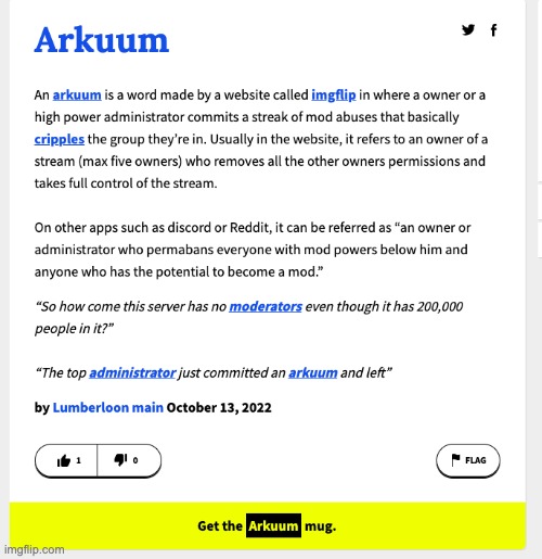 lmao the word has an urban dictionary definion of the word Arkuum | made w/ Imgflip meme maker