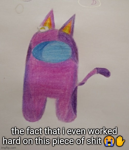 i think it was supposed to b bob from animal crossing | the fact that i even worked hard on this piece of shit 😭✋ | made w/ Imgflip meme maker