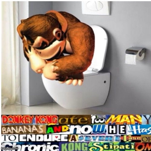 Feel bad for donkey Kong | image tagged in donkey kong | made w/ Imgflip meme maker