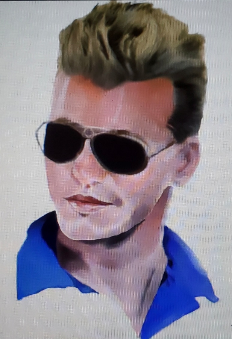 SHES BACK!! Iceman from Top Gun drawing on her laptop! Blank Meme Template