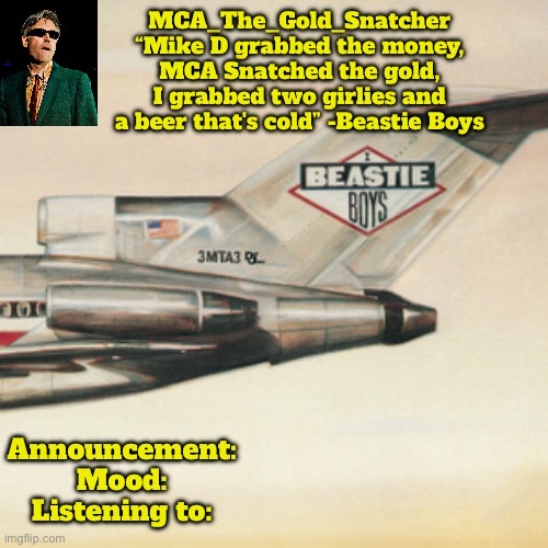 High Quality MCA’s Licensed to Ill temp Blank Meme Template