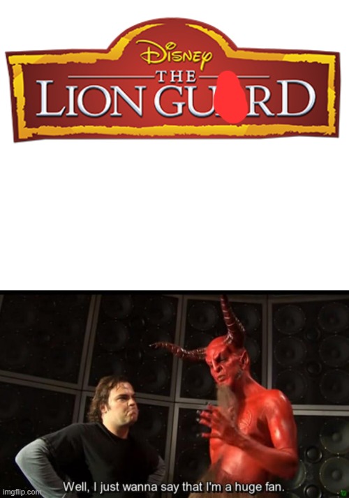Satan likes Lion Gu@rd | image tagged in trash,satan huge fan | made w/ Imgflip meme maker