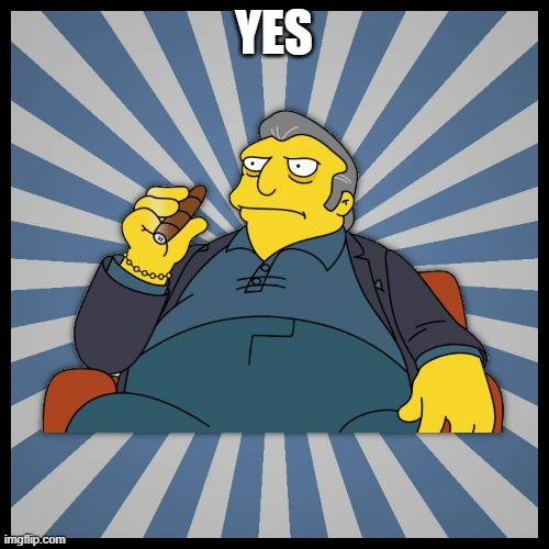 Fat Tony Mobster | YES | image tagged in fat tony mobster | made w/ Imgflip meme maker