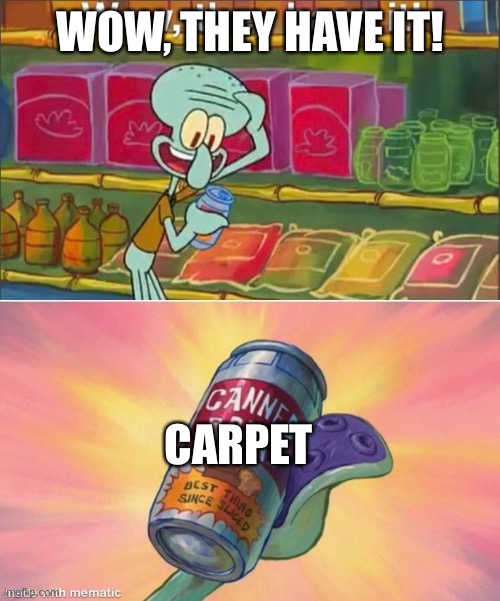 Wow they have it | WOW, THEY HAVE IT! CARPET | image tagged in wow they have it | made w/ Imgflip meme maker