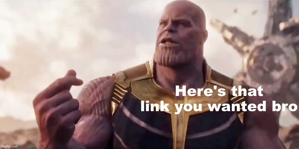 Here's that link you wanted bro | image tagged in here's that link you wanted bro | made w/ Imgflip meme maker