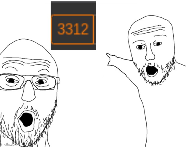 SCP 3312 REAL?! (funny story really how I'm affected by 3312.) | image tagged in soyjak pointing | made w/ Imgflip meme maker