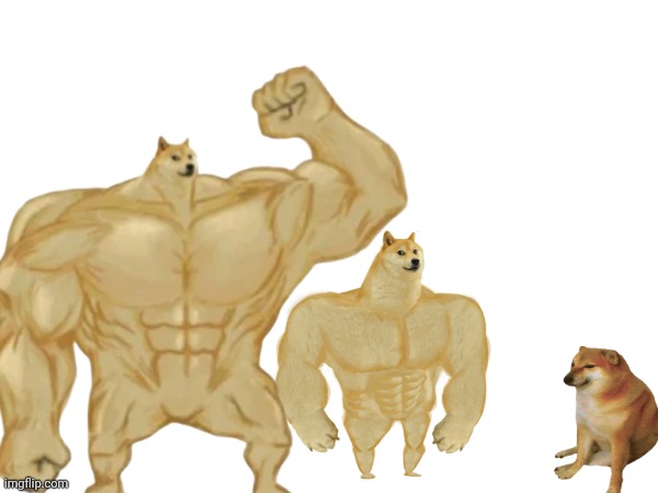 Ultra Doge vs Buff Doge vs Cheems | image tagged in buff doge vs cheems | made w/ Imgflip meme maker