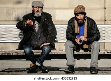 Two Homeless Men Blank Meme Template