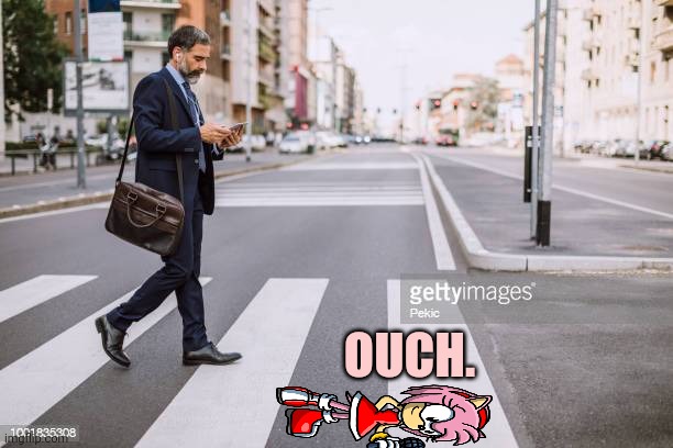 Pedestrian Crosswalk | OUCH. | image tagged in pedestrian crosswalk | made w/ Imgflip meme maker