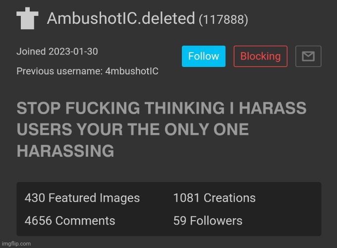 Saw this while blocking him | made w/ Imgflip meme maker