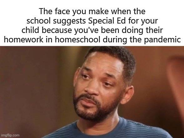 why? | image tagged in will smith sad look special ed | made w/ Imgflip meme maker