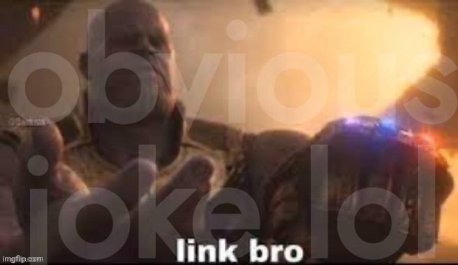 link bro | obvious joke lol | image tagged in link bro | made w/ Imgflip meme maker