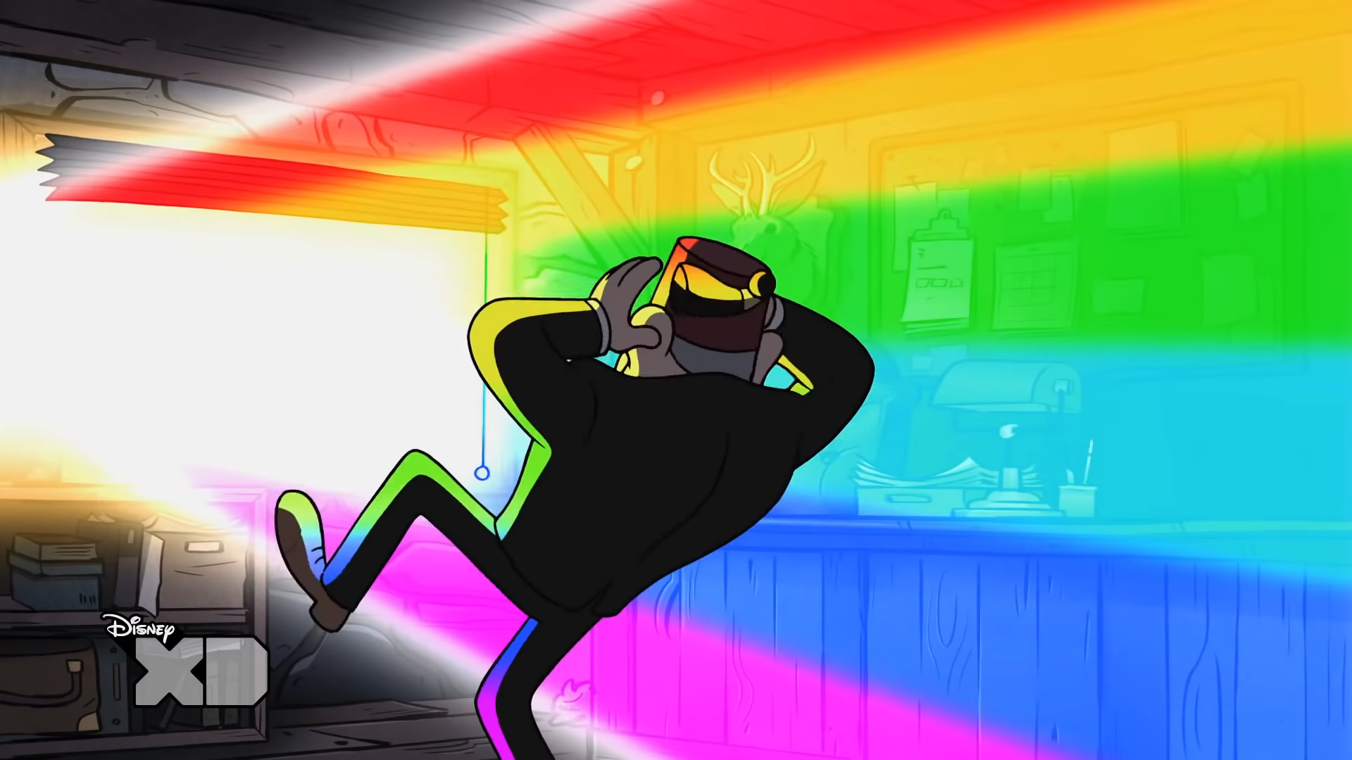 High Quality Gravity Falls Rainbow - First Light Blank Meme Template