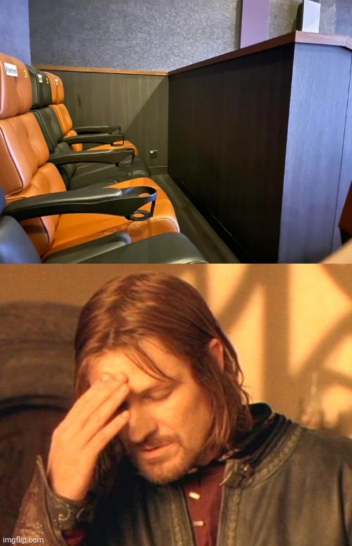 Blocked the view | image tagged in frustrated boromir,seats,seat,chairs,you had one job,memes | made w/ Imgflip meme maker