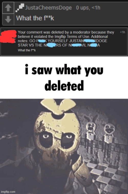 image tagged in i saw what you deleted | made w/ Imgflip meme maker