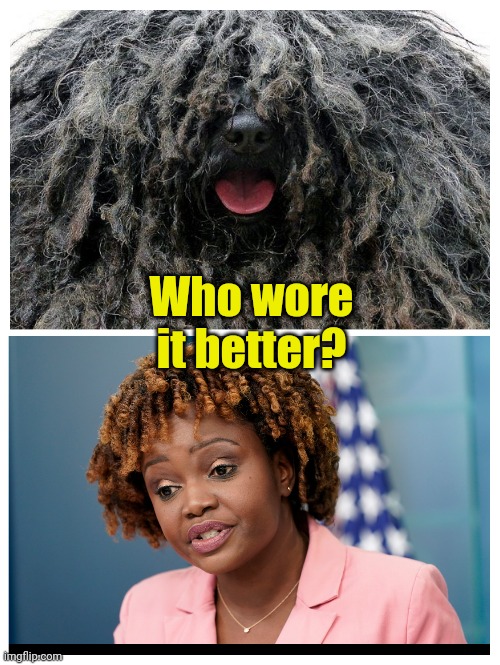 Only her groomer knows for sure. | Who wore it better? | made w/ Imgflip meme maker
