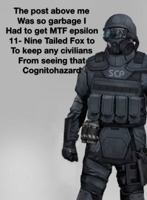 Epsilon-11 dealing with the cognitohazard in the image above Blank Meme Template