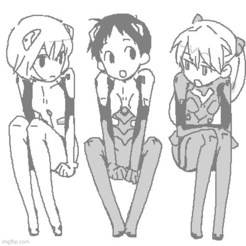 Shinji looks so gay here | made w/ Imgflip meme maker